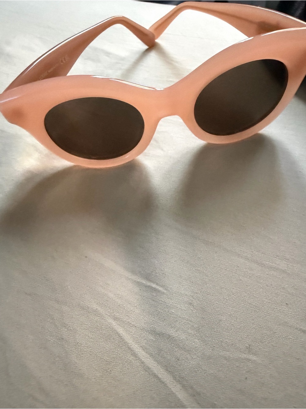 Loewe Peach Oval Sunglasses